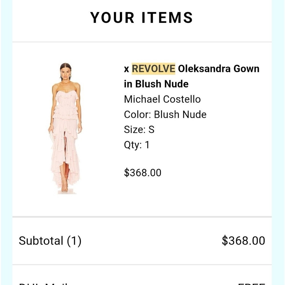 Revolve Oleksandra Gown